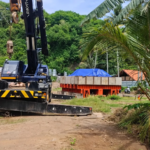 Static load pile test